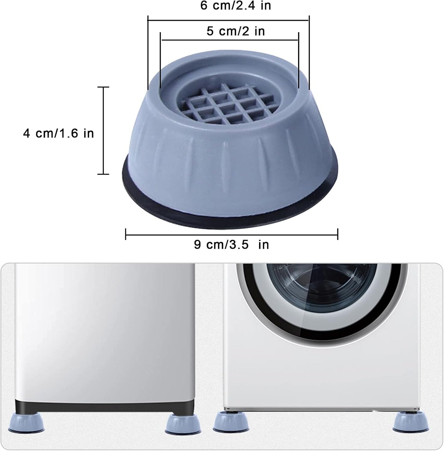 Anti Vibration washing machine pads (set of 4)