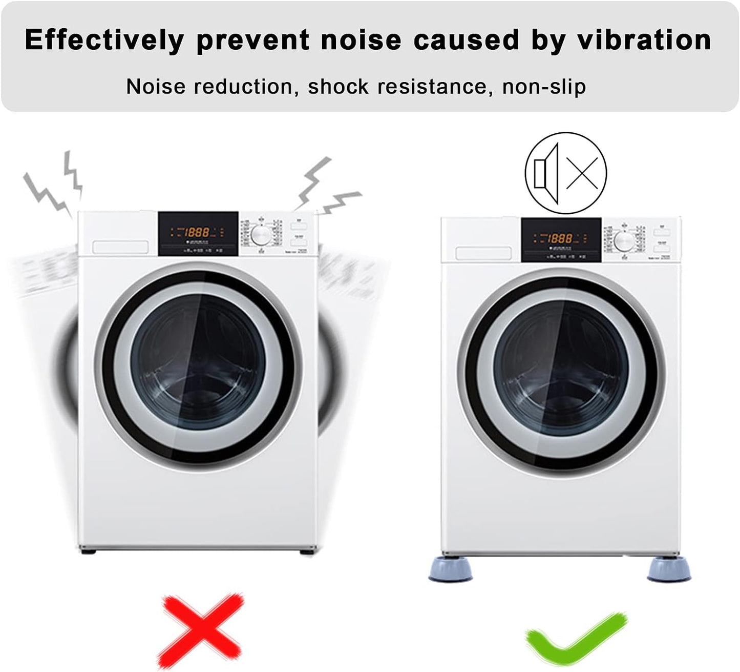 Anti Vibration washing machine pads (set of 4)