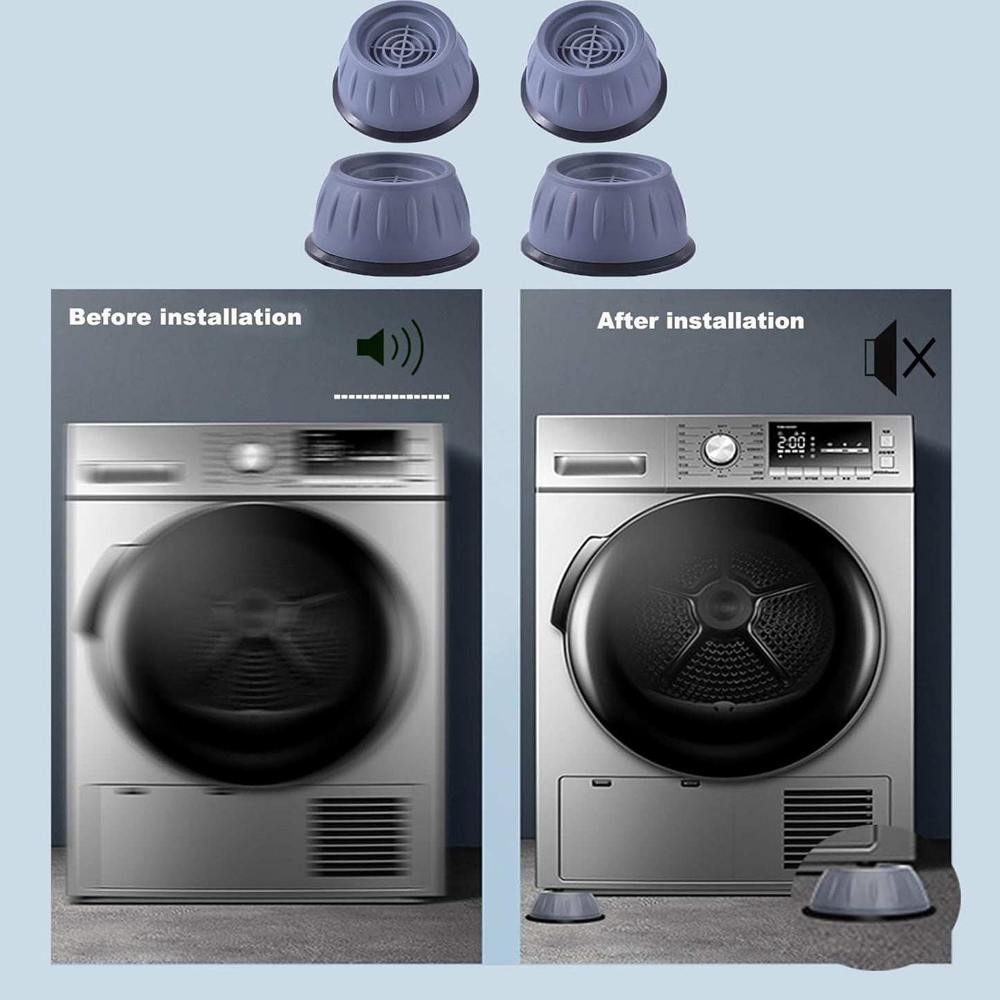 Anti Vibration washing machine pads (set of 4)