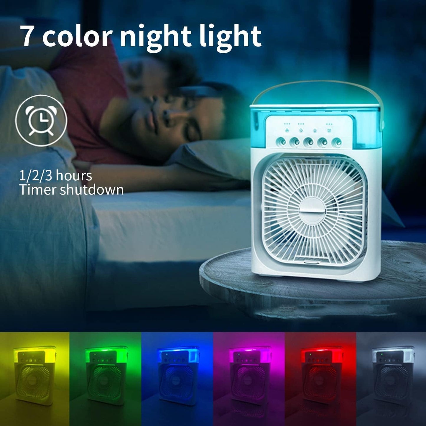 Bazaaroz Mini Humidifier Mini Cooler Fan for Room Cooling Cooler